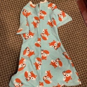 Zippadee zip small fleece foxes